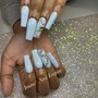 Acrylic Soak Off ( set done by me )