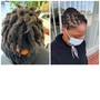 Starter locs on Short Hair( above eye brow )