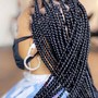 3 ways part crochet braids/model