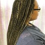 Half feed ins/Knotless Braids