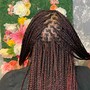 Knotless Braids medium. Shaved sides