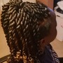 Twist with natural hair