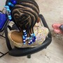 Kid's braids with bead