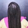 Knotless braids Medium size mid back