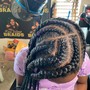 Kid's medium Box Braids(12 and under)(Hair Provided)