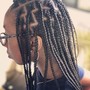 Medium straight back Braids