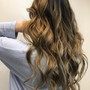 Women's Cut and style ( long hair)