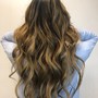 Full Balayage/highlights w/blowdry  ( short - medium hair)