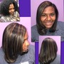 Relaxer Retouch on long hair