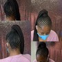 braid touch up w/ crochet hook