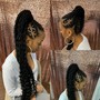 braid touch up w/ crochet hook