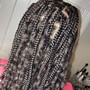 M Knotless Braids (Mid-back)