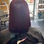 Color on Hair Extensions Single Process