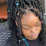 Smedium Boho knotless braids (crochet hair)