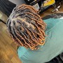 Loc retwist and style with Weave