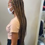 Hip length Med box braids