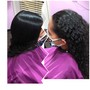 Natural fine or thin hair neck length Silk Press $55