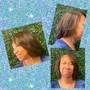 Relaxed Hair Partial Color