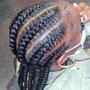 3-6 large feedin braids