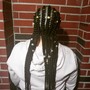 Knotless braids Medium size mid back