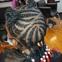 2 strand twist  (with beads)