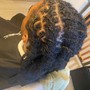 Instant locs on natural short hair