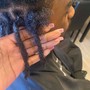 Instant locs on natural short hair