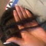 Instant locs on natural short hair