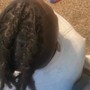 Instant locs on natural short hair