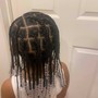 Kid's Braids box braids with natural hair only