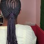 Individual box plaits(no weave)