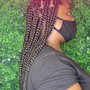 Natural Hair Braid Down