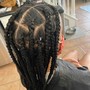 Cornrow style with own hair