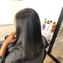 Silk Press W/ Deep Conditioner & Trim