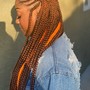 Boho Knotless Braids (Medium/small)