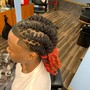 Loc retwist short (above shoulders)