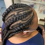 4-7 Feed-In Braids/w Designs