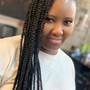 Knotless or Box Braids (medium) prices vary with size