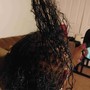 French curl (small knotless braids)