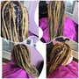 1 Layer with jumbo size  box  braids in the back. Feed In or lemonade braids. USE VAGARO ONLY. https://www.vagaro.com/eminenthairsalon1