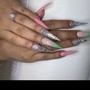 Short-Medium Design Fullset Nails