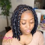 Half Tribal / Half Knotless Braids Small