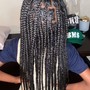 Medium Box Braids butt