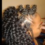 Add curly hair to any braid service