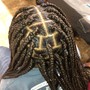 Men’s box braids (on faded hair)