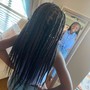 Medium Box Braids butt