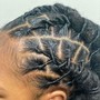 Knotless Braids (mid back)