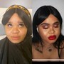 “Full Glam” makeup application