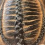 Medium Goddess knotless braids