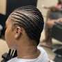 2 Feed-in Goddess Braids